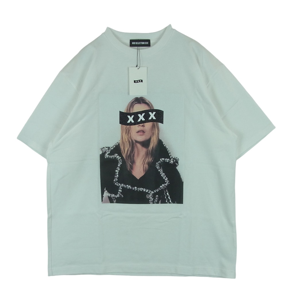 GOD SELECTION XXX ゴッドセレクション 23SS GX-S23-10ST-02 10周年 フォトプリント 半袖 Tシャツ ホワイト系 L【極上美品】【中古】