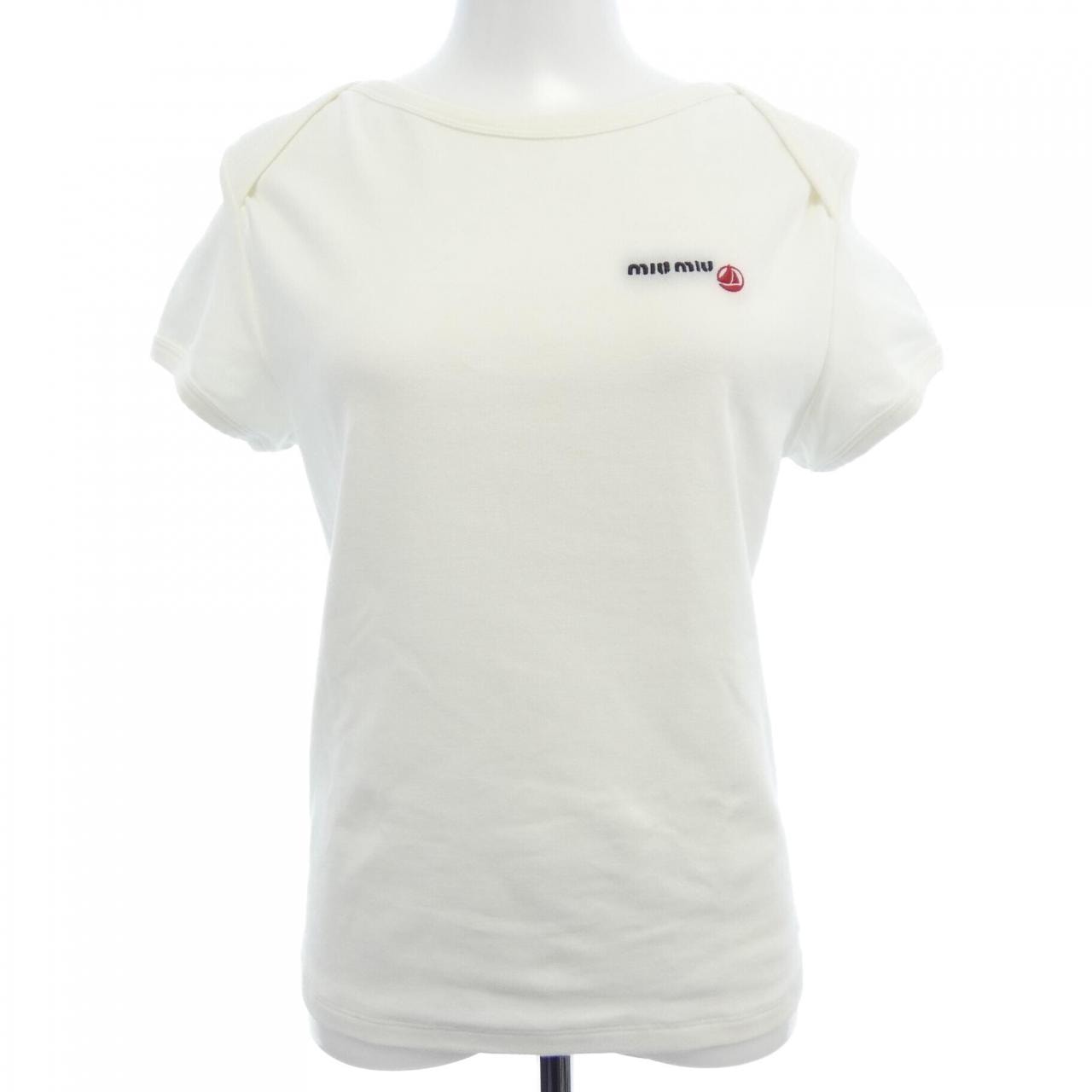 ミュウミュウ MIU MIU PETIT BATEAU ストレッチジャージー MJN568 SOOO 166H Tシャツ