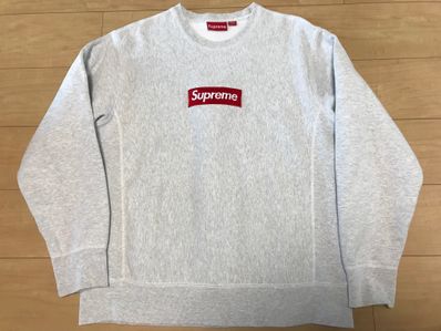 Supreme Box Logo Crewneck Sweatshirt "Ash Grey" (18FW)