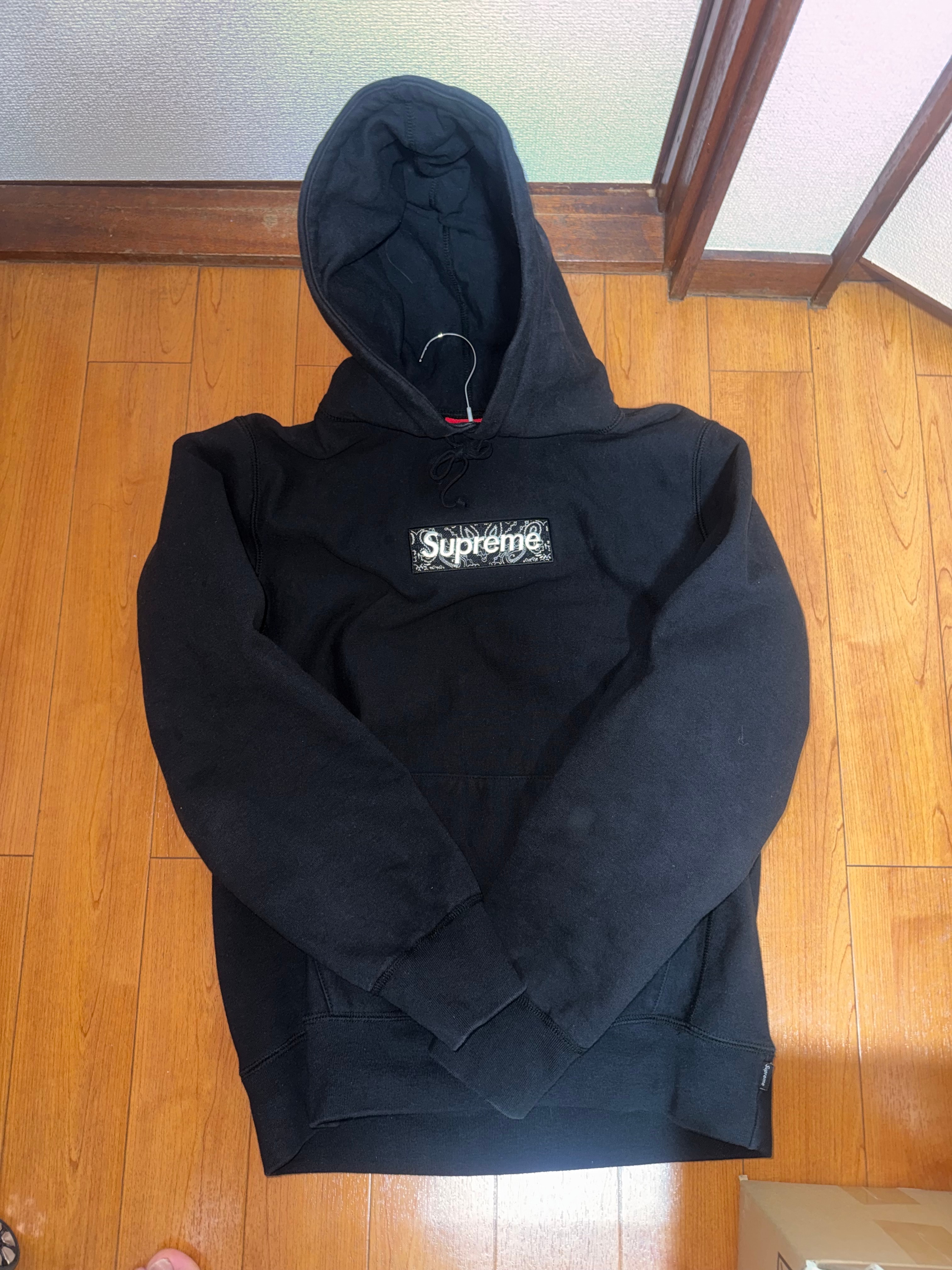 Supreme Bandana Box Logo Hooded Sweatshirt "Black"