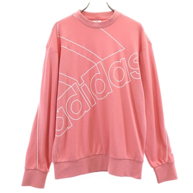 adidas アディダス 長袖 スウェット トレーナー M ピンク