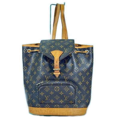 LOUIS VUITTON ルイ・ヴィトン M51135 バッグパック ファッション小物 モンスリ ブラウン オレンジ モンスリGM ユニセックス