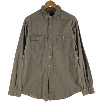 古着 90年代 ラルフローレン Ralph Lauren POLO by Ralph Lauren 長袖 コットンシャツ メンズL相当/eaa526815