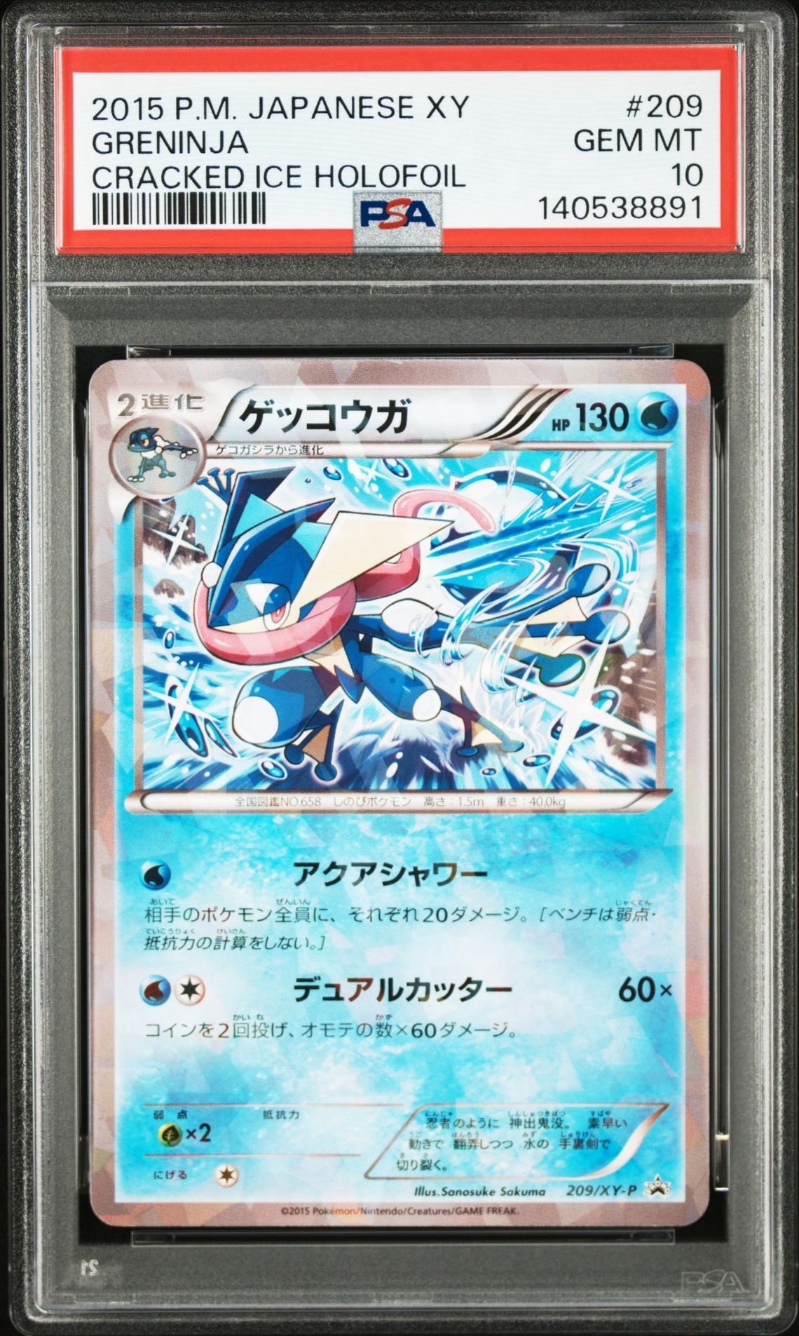 ゲッコウガ P [XY-P 209](プロモーションカード「ファミリーマート プレゼントキャンペーン オリジナルカード」)