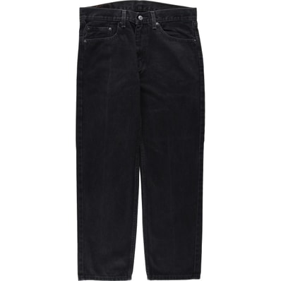 古着 リーバイス Levi's 505 ブラックデニム テーパードデニムパンツ メンズw34相当/eaa663651