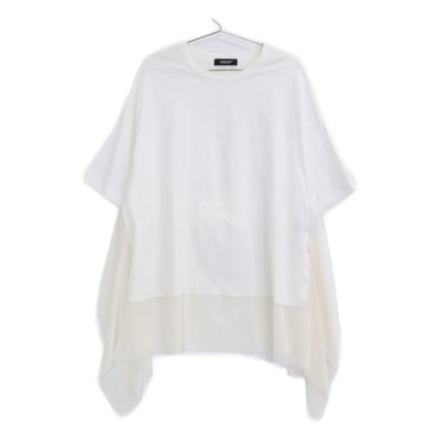 アンダーカバー 24AW ホワイト レースドッキング ショートスリーブカットソー