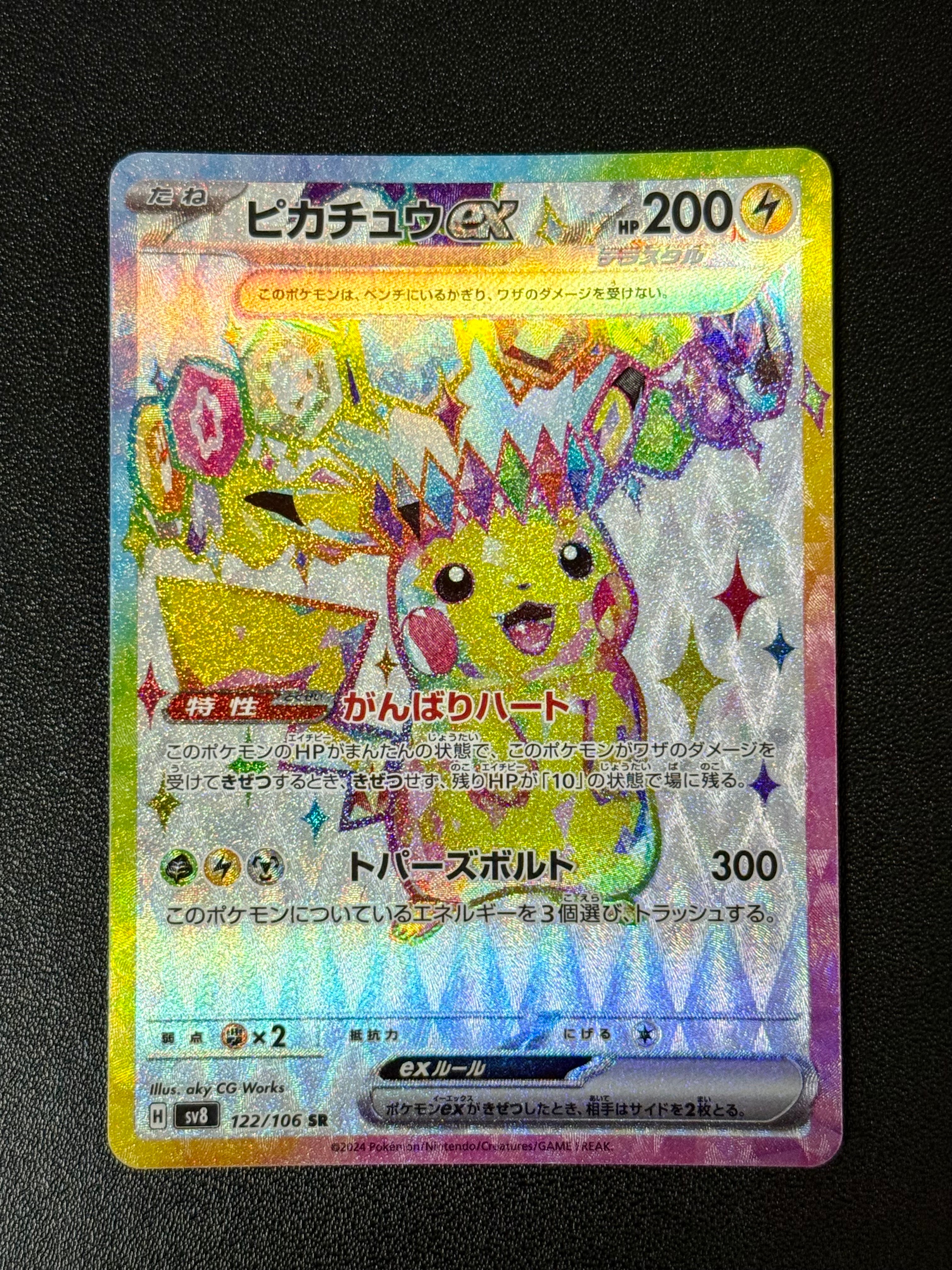 ピカチュウex SR [SV8 122/106](拡張パック「超電ブレイカー」)の新品