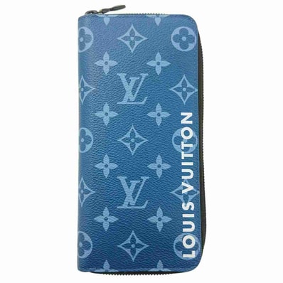 LOUIS VUITTON ルイ・ヴィトン ジッピーウォレット ヴェルティカル 長財布 M82799 モノグラム ブルー ブラック ブラウン メンズ【中古】