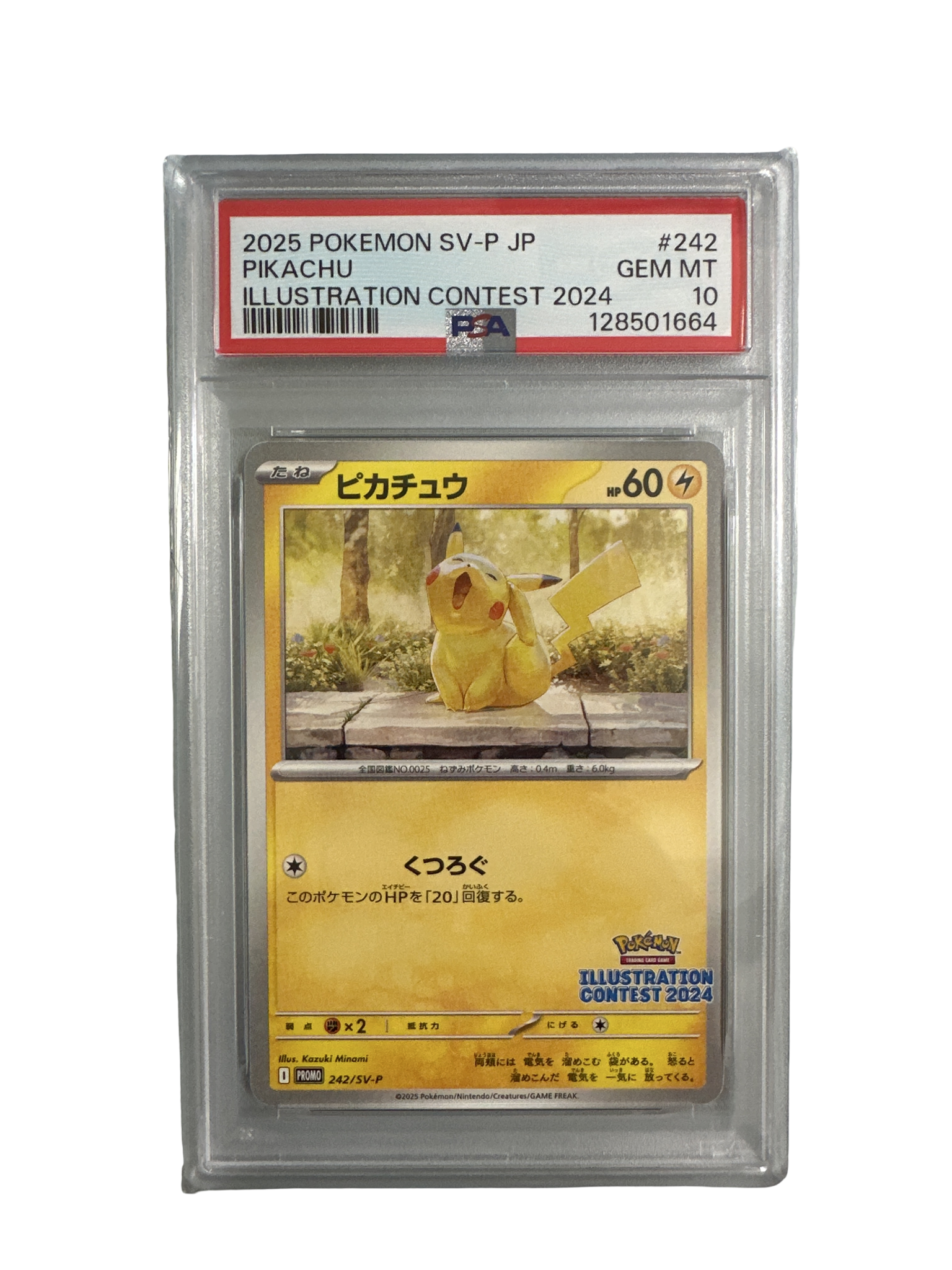 PSA10 ピカチュウ イラストコンテスト ポケモンカード ピカチュウ [SV-P 242](プロモカードパック「イラストレーション
