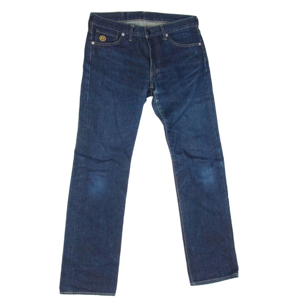 A BATHING APE アベイシングエイプ デニムパンツ BAPSTA バックスター 刺繍 インディゴ デニム パンツ インディゴブルー系 XS【中古】