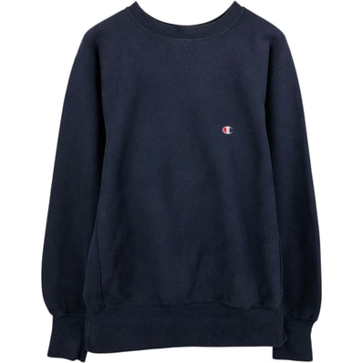 古着 90年代 チャンピオン Champion REVERSE WEAVE リバースウィーブ 刺繍タグ ワンポイントロゴスウェットシャツ トレーナー USA製 メンズL相当 ヴィンテージ/eaa633786