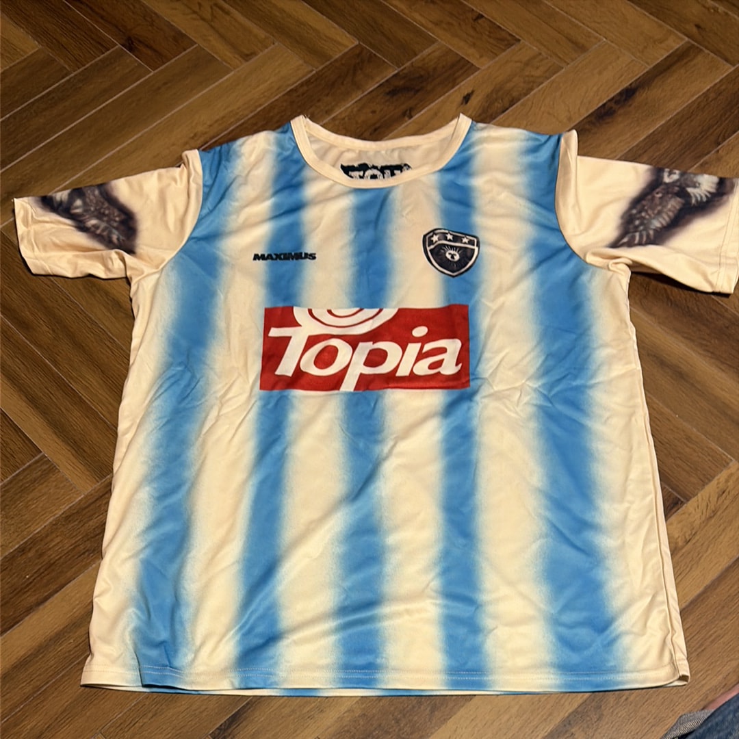 Travis Scott Argentina Soccer Jersey "White Blue"