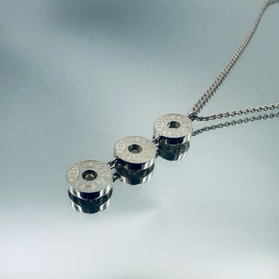 TIFFANY&Co. ティファニー ネックレス スリードロップサークル チェーンネックレス SV925 シルバー 1837 ★中古品★