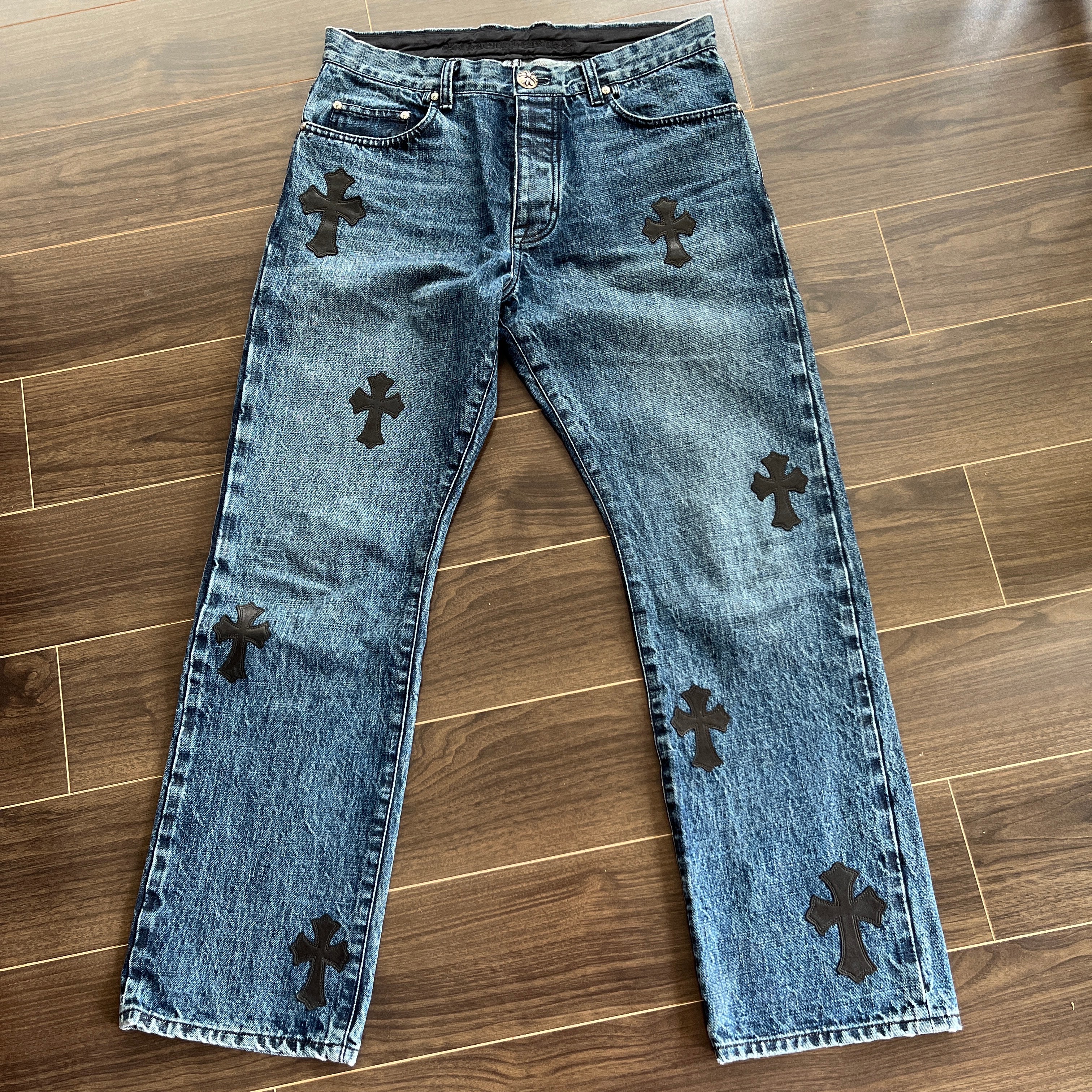 CHROME HEARTS ストレートデニム クロスパッチ 正規 size34
