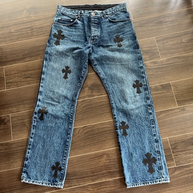 CHROME HEARTS ストレートデニム クロスパッチ 正規 size34