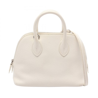 エルメス HERMES ボリード1923 ミニ 2WAY ハンドバッグ バッグ レザー シェーブル ホワイト D刻印(2019年製造) レディース ホワイト系 【中古】