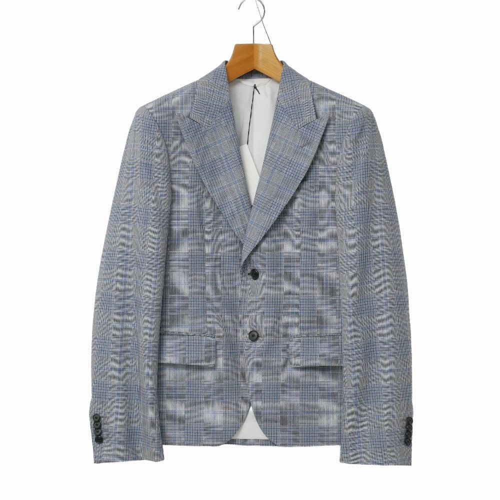 ■美品■Calvin klein カルバンクライン テーラードジャケット サイズ44 チェック ブレザー シングルジャケット ブランド古着【中古】20260520/RA9493