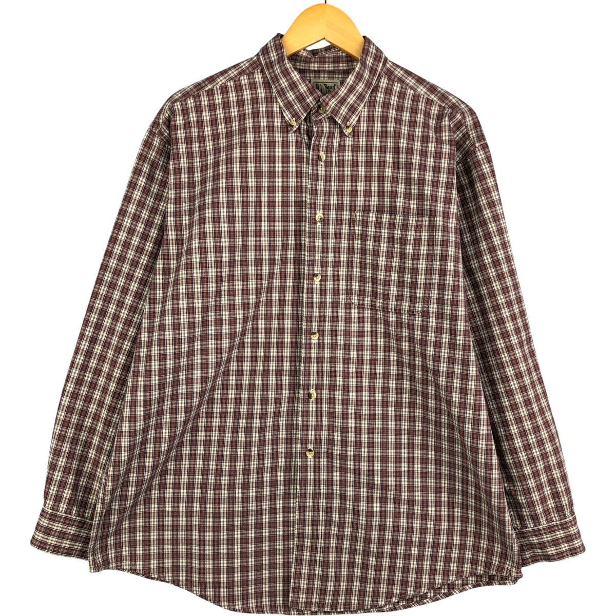 古着 90~00年代 エルエルビーン L.L.Bean 長袖 ボタンダウンチェックシャツ メンズL相当 ヴィンテージ/eaa593782
