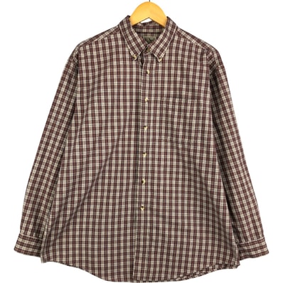 古着 90~00年代 エルエルビーン L.L.Bean 長袖 ボタンダウンチェックシャツ メンズL相当 ヴィンテージ/eaa593782