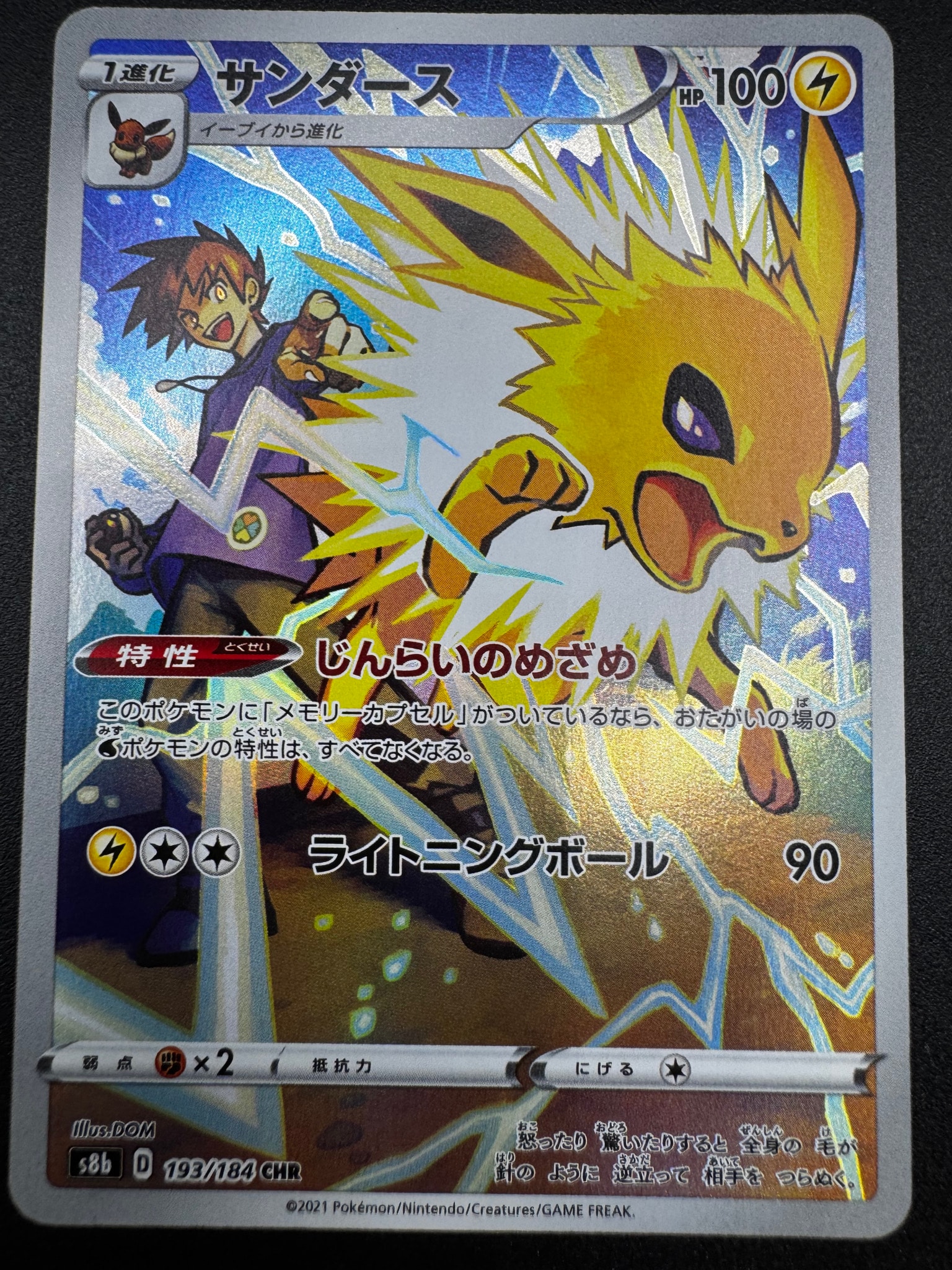 サンダース CHR[s8b 193/184](ハイクラスパック「VMAXクライマックス