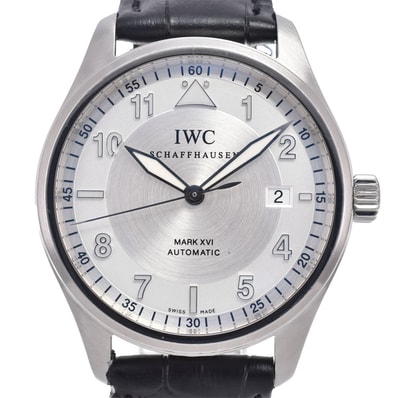 IWC IWC SCHAFFHAUSEN IW325502 スピットファイヤー マーク16 シルバー 自動巻き メンズ 良品 内箱・保証書付き 腕時計 J#150418