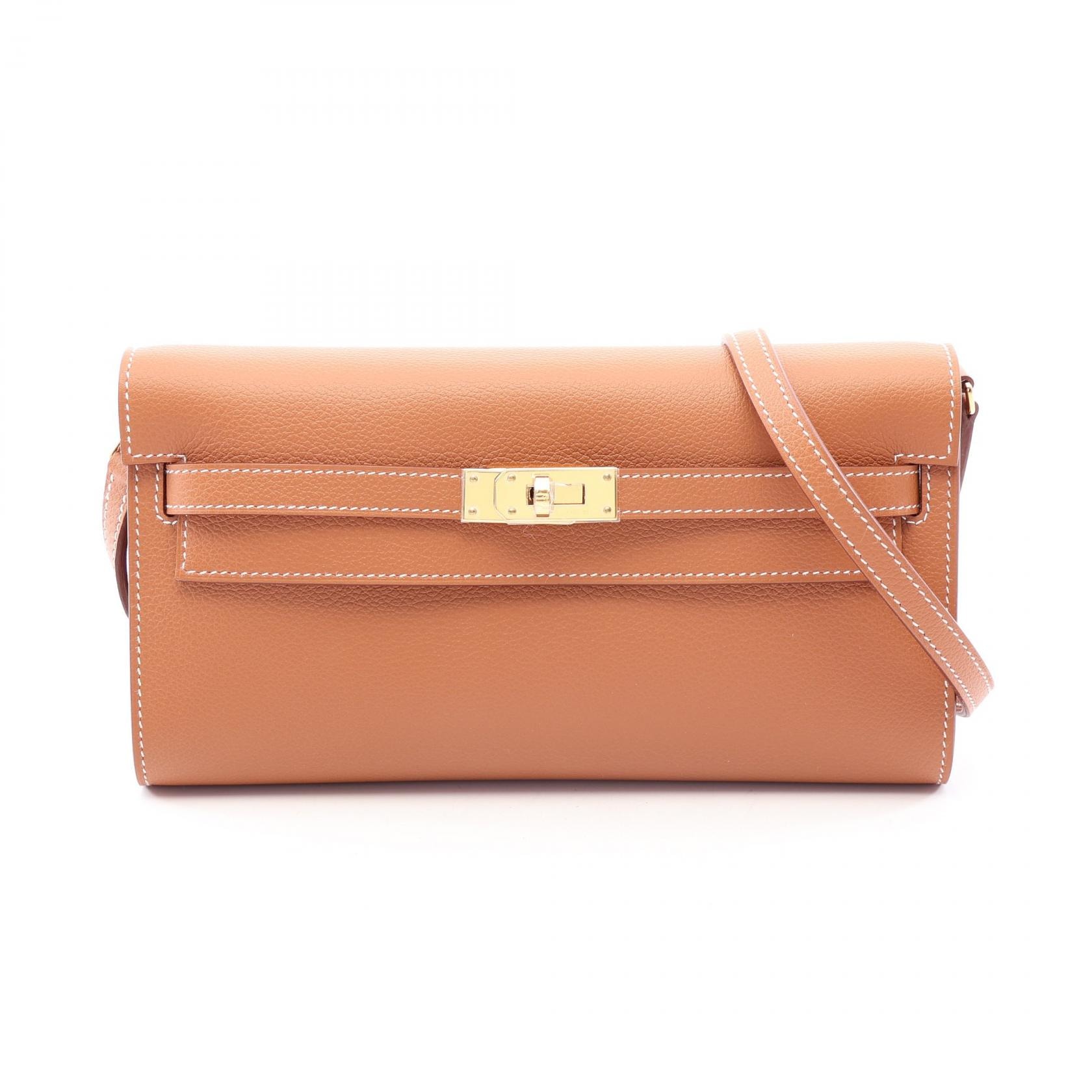 エルメス HERMES ケリートゥーゴー ゴールド ショルダーバッグ バッグ エバーカラー エバーカラー レディース ブラウン系 【中古】