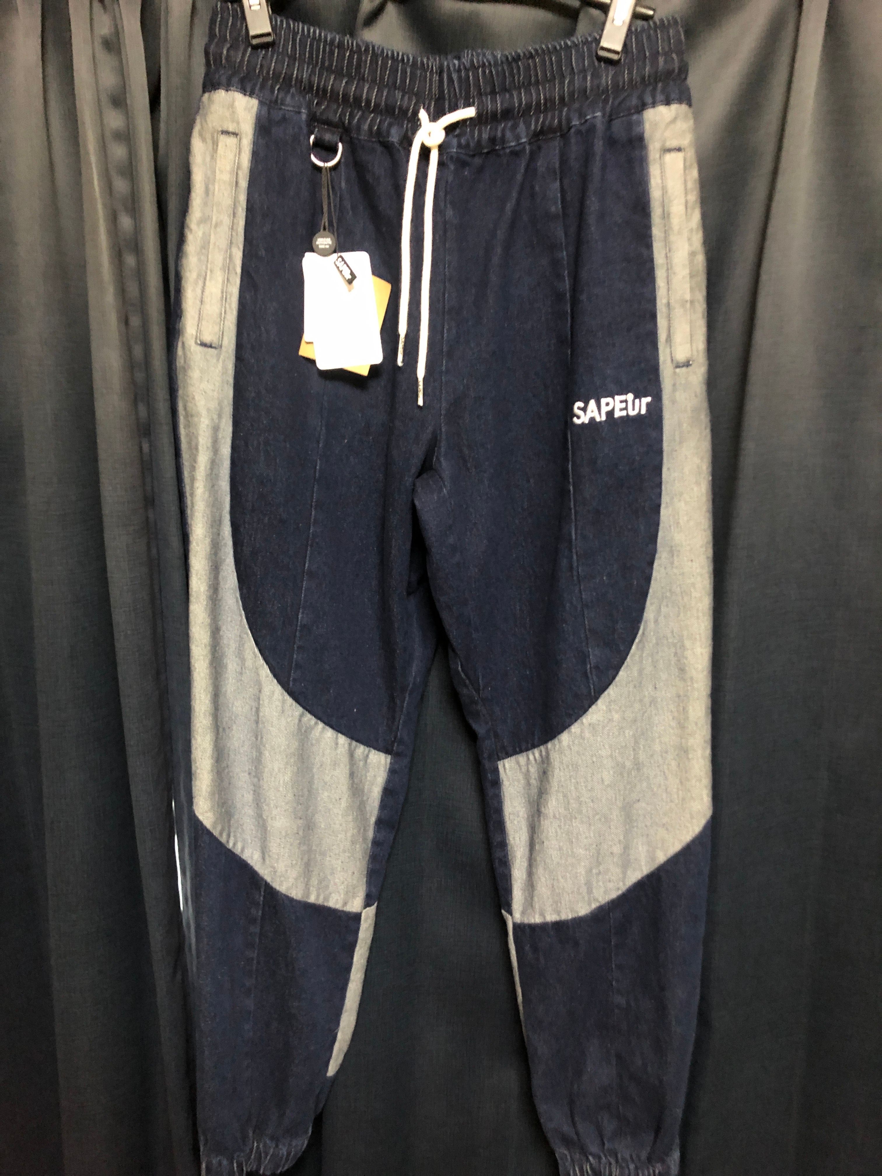 SAPEur DENIM TRACK PANTS "Indigo"