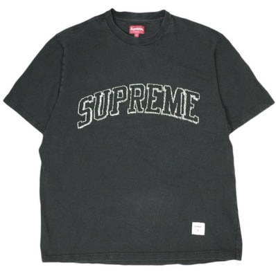 SUPREME シュプリーム 23SS Sketch Embroidered S/S Top スケッチ エンブロイダード S/S トップ L BLACK 半袖 Tシャツ トップス g23251