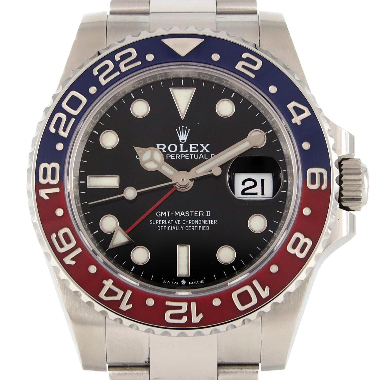 ロレックス GMTマスターII 126710BLRO・3 SS 自動巻 ランダム番