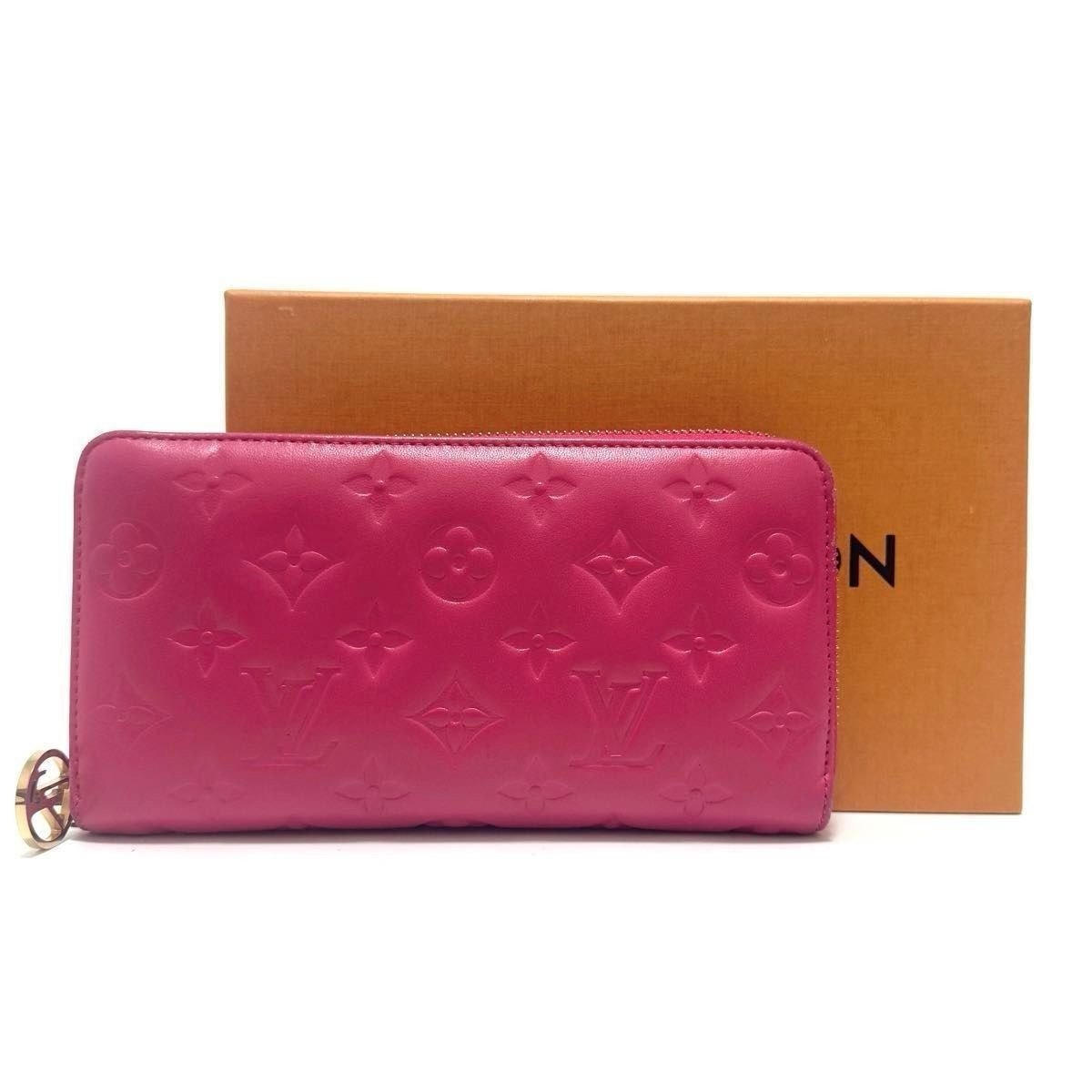 Louis Vuitton Zippy Wallet Monogram Embossed "Bougainvillier"