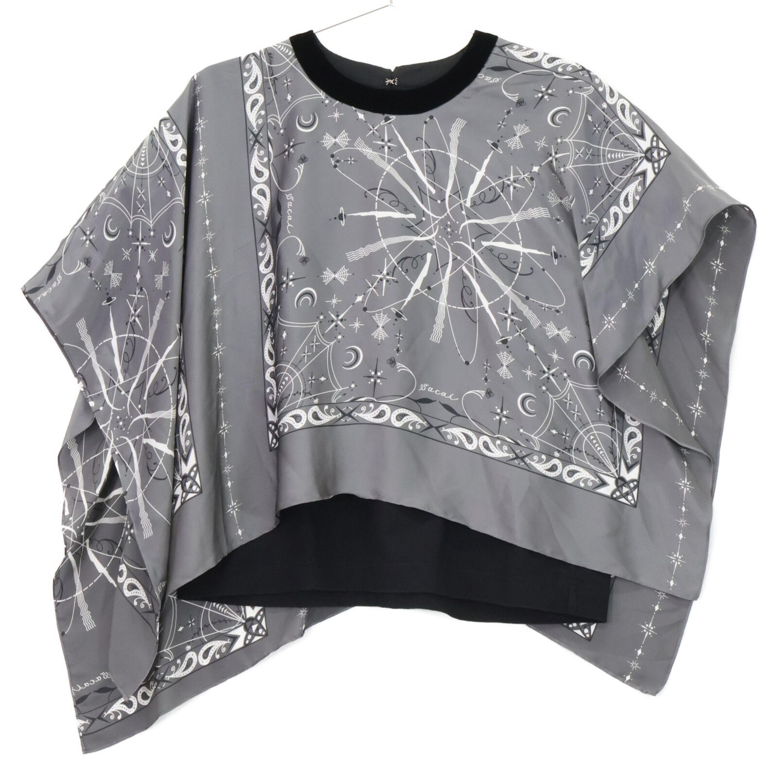 sacai レディース　バンダナドッキングTシャツ　M sacai(サカイ) バンダナドッキングTシャツ 19-04271 19-04271