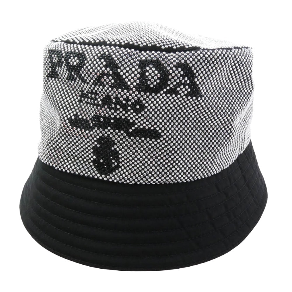 PRADA プラダ 帽子 2HC137 2D0S バケットハット 帽子 ブラック系 XL【美品】【中古】