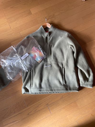 Supreme Polartec Half Zip Pullover "Light Olive"