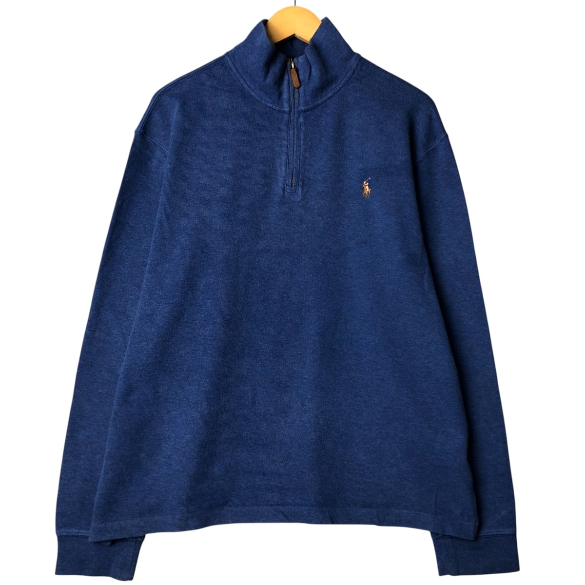 古着 ラルフローレン Ralph Lauren POLO RALPH LAUREN ESTATE RIB コットンニットハーフジップセーター メンズL相当/eaa576306