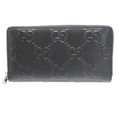 GUCCI GG Embossed Zip Around Wallet "Black"
