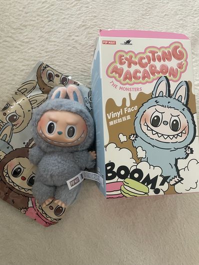 POP MART THE MONSTERS (LABUBU) Exciting Macaron Plush Series SEA SALT COCONUT