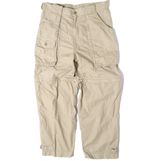 BEAMS PLUS ビームスプラス 25SS Bush Pants II CO / NY Garment Dye コンバーチブル ブッシュパンツ 38-24-0337-791 M BEIGE 2WAY ショーツ ボトムス g27831