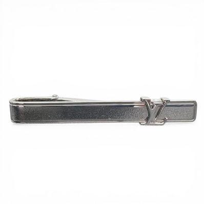LOUIS VUITTON 極美品 ルイヴィトン パンス クラヴァット LV イニシャル M61981 メタル RM0198 シルバー タイバー タイピン アクセサリー LV ヴィトン Aランク 中古 鑑定済 ヴィトンネクタイピン