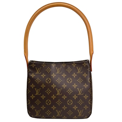 美品 LOUIS VUITTON ルイ・ヴィトン ルーピング MM M51146 ハンドバッグ モノグラムキャンバス ブラウン レディース【中古】