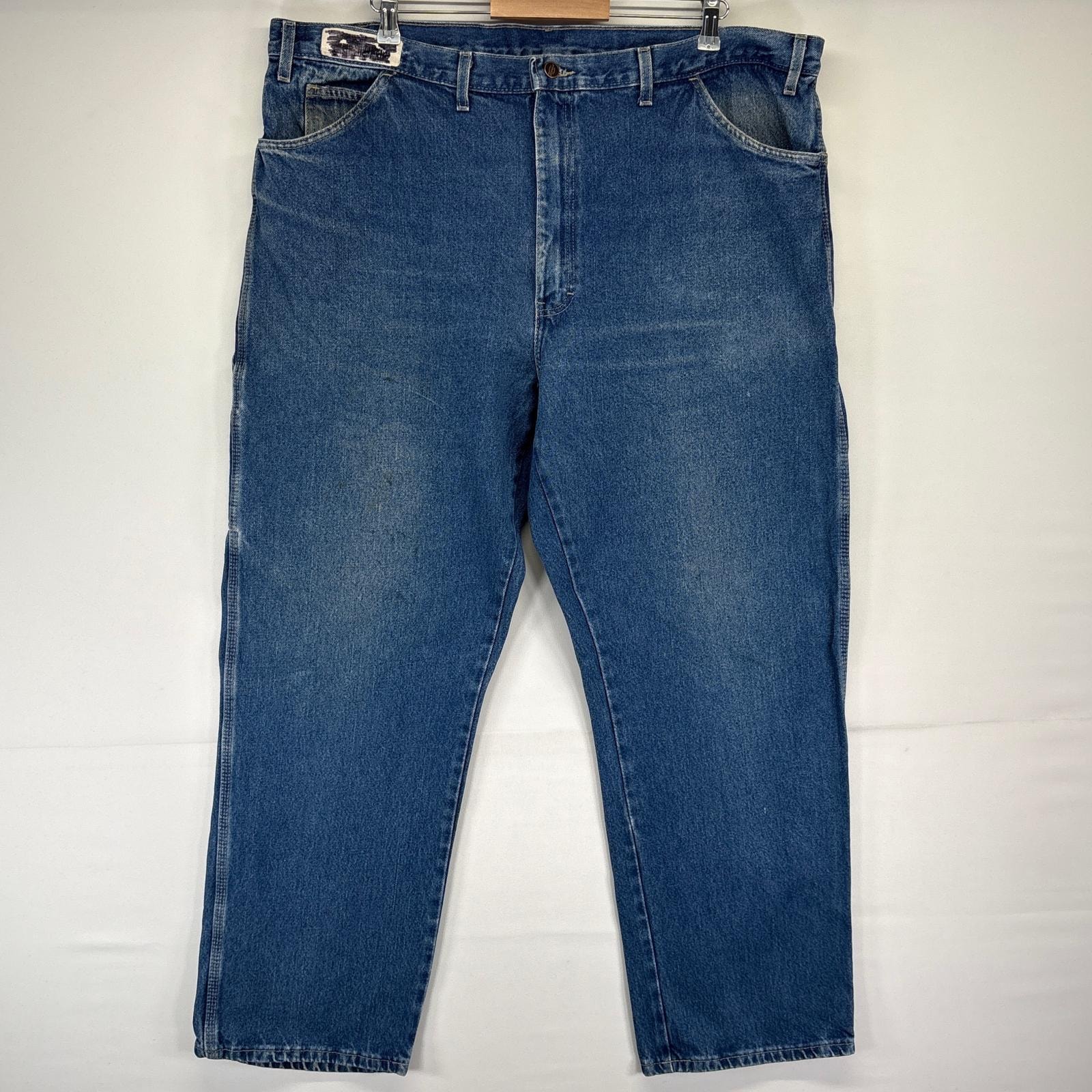 古着 ディッキーズ Dickies デニムパンツ ワーク ペインター ジーンズ ジーパン 長ズボン 大きいサイズ w44 L32 ブルー メンズ