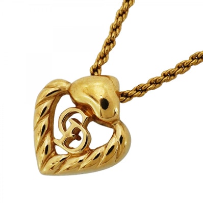 【6jdb0325-k】クリスチャンディオール ネックレス CDロゴ GPメッキ ゴールド【中古】レディース