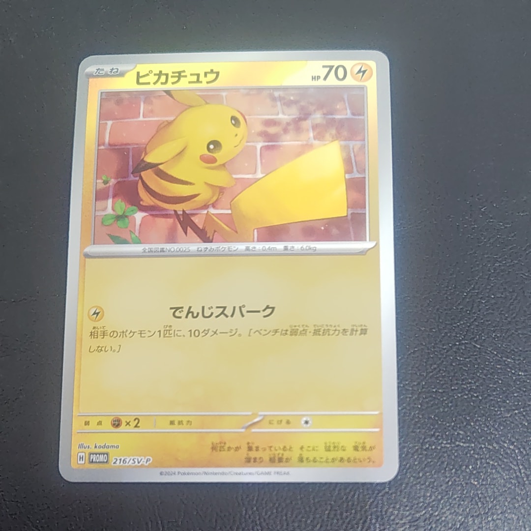 ピカチュウ P [SV-P 216](プロモカードパック「ポケカの夏がキタ!プロモカードGetキャンペーン!」)