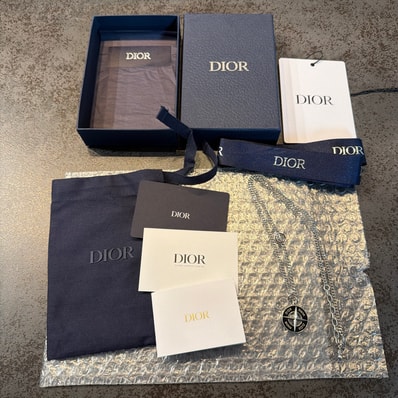 Dior x Stone Island Necklace Brass and Resin "Black"