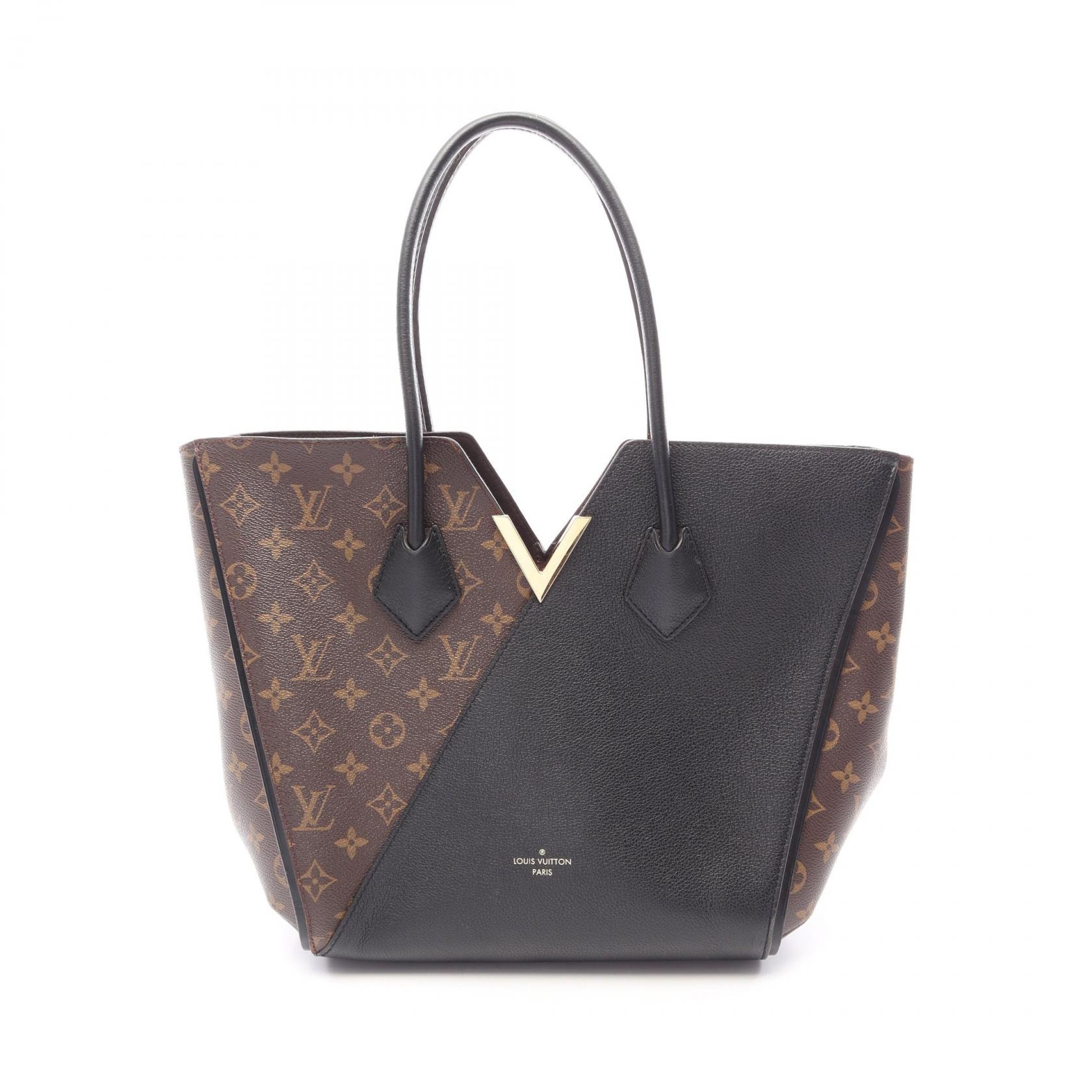 ルイ・ヴィトン LOUIS VUITTON キモノMM モノグラム ノワール トートバッグ バッグ PVCコーティングキャンバス レザー レディース ブラウン系 / ブラック系 M40460 【中古】