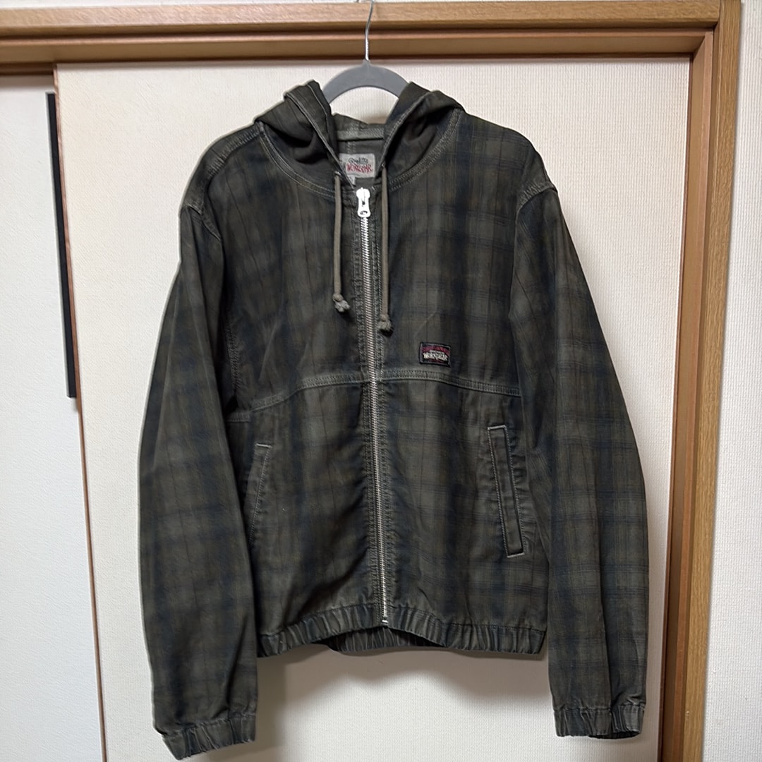 Stussy Work Jacket Unlined Plaid "Olive"
