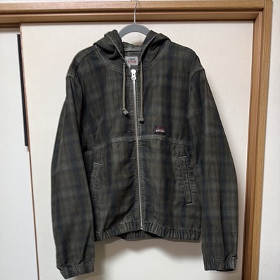 Stussy Work Jacket Unlined Plaid "Olive"