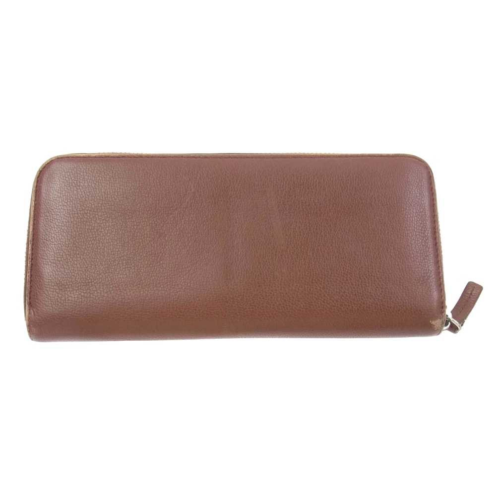 JIL SANDER ジルサンダー 財布 zip around ラウンドジップ ウォレット 長財布 ブラウン系【中古】