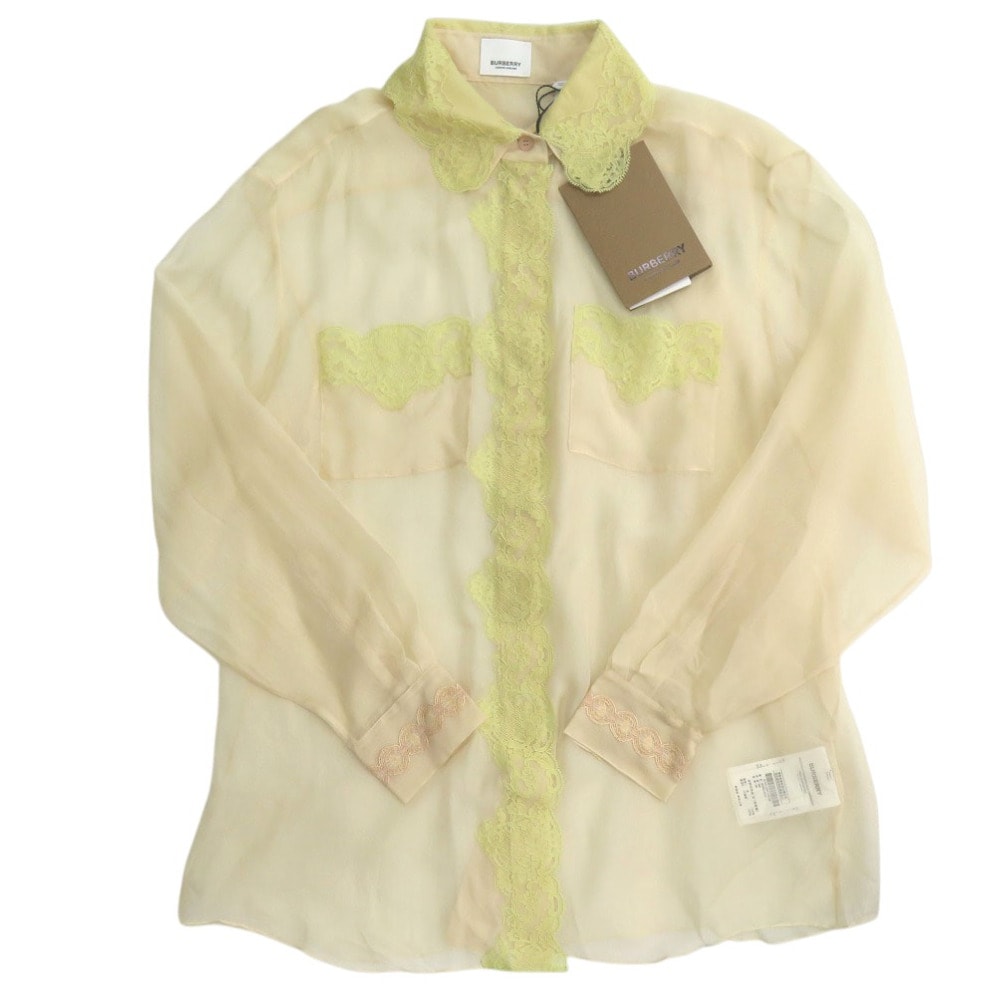 バーバリー   8016731 A7134 シルクレースブラウス