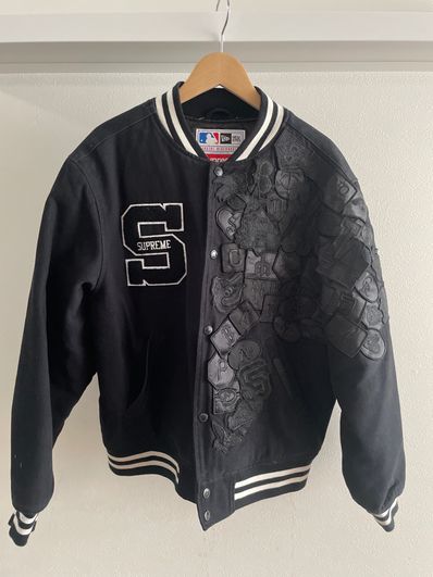 Supreme / New Era®/ MLB Varsity Jacket "Black"