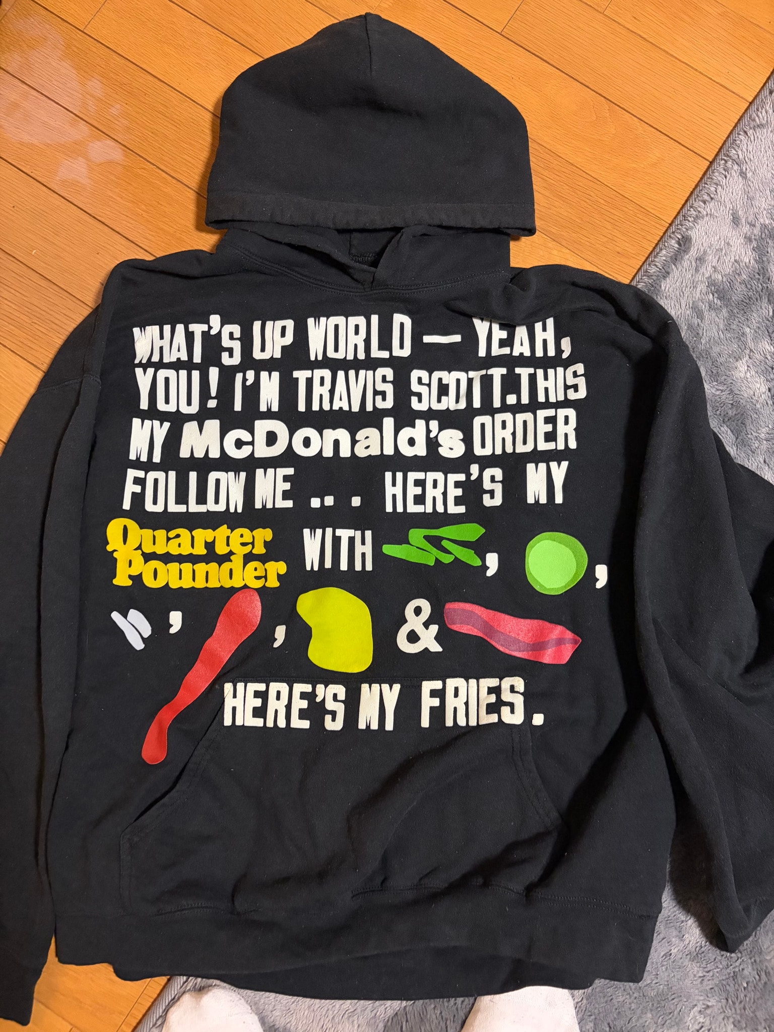 Travis Scott Cactus Jack x CPFM 4 CJ Script Hoodie "Black"